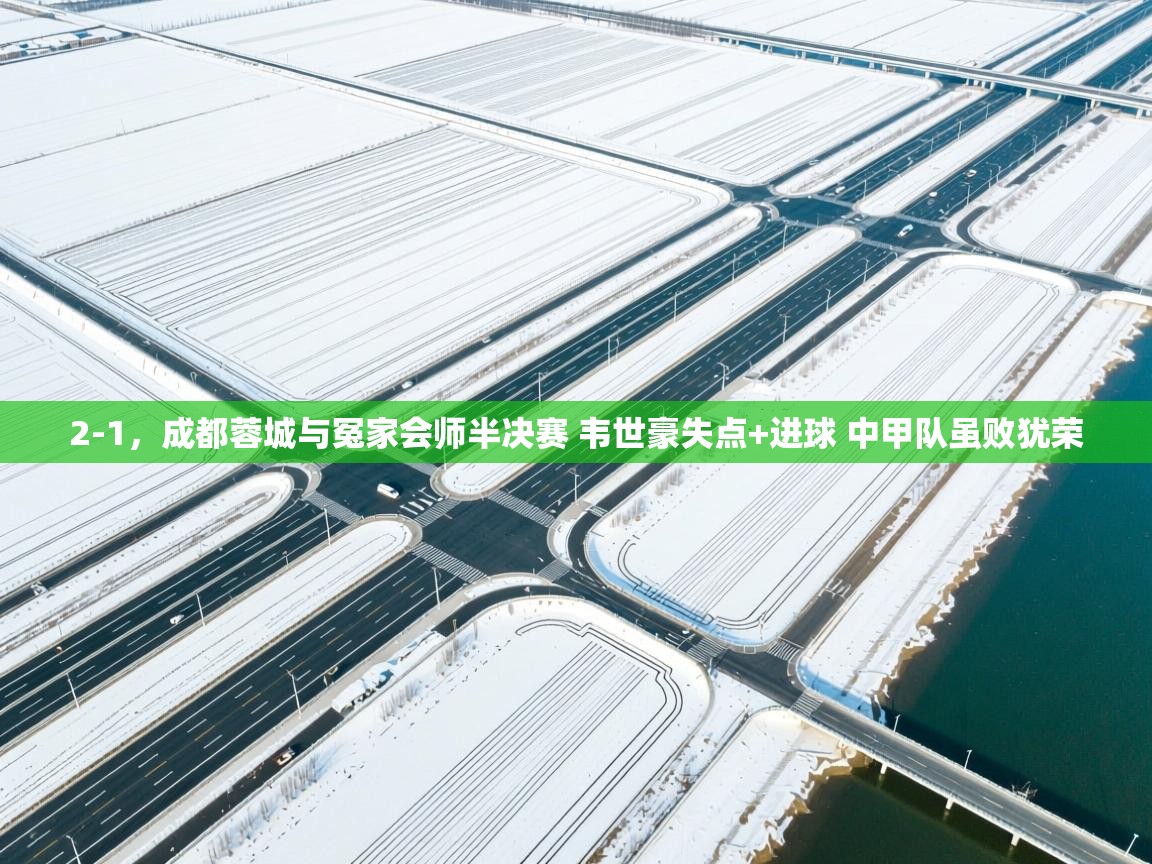 2-1,成都蓉城与冤家会师半决赛 韦世豪失点+进球 中甲队虽败犹荣 第1张
