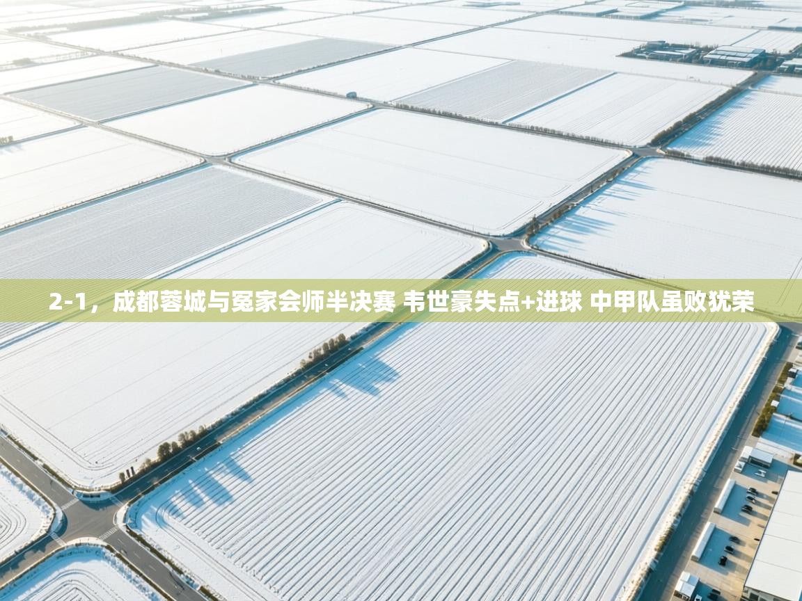 2-1,成都蓉城与冤家会师半决赛 韦世豪失点+进球 中甲队虽败犹荣 第2张