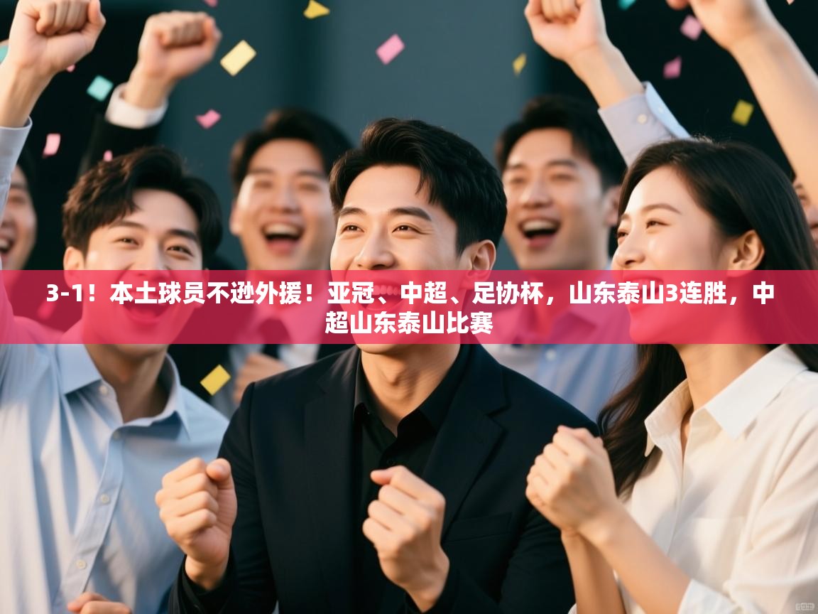 3-1!本土球员不逊外援!亚冠、中超、足协杯,山东泰山3连胜,中超山东泰山比赛 第1张